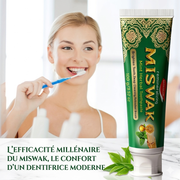 Pasta de dientes a base de hierbas remineralizante de miswak con menta