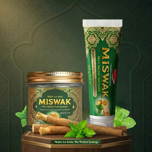 Miswak Pack Premium Tube et Poudre – Pureté Naturelle pour Vos Dents
