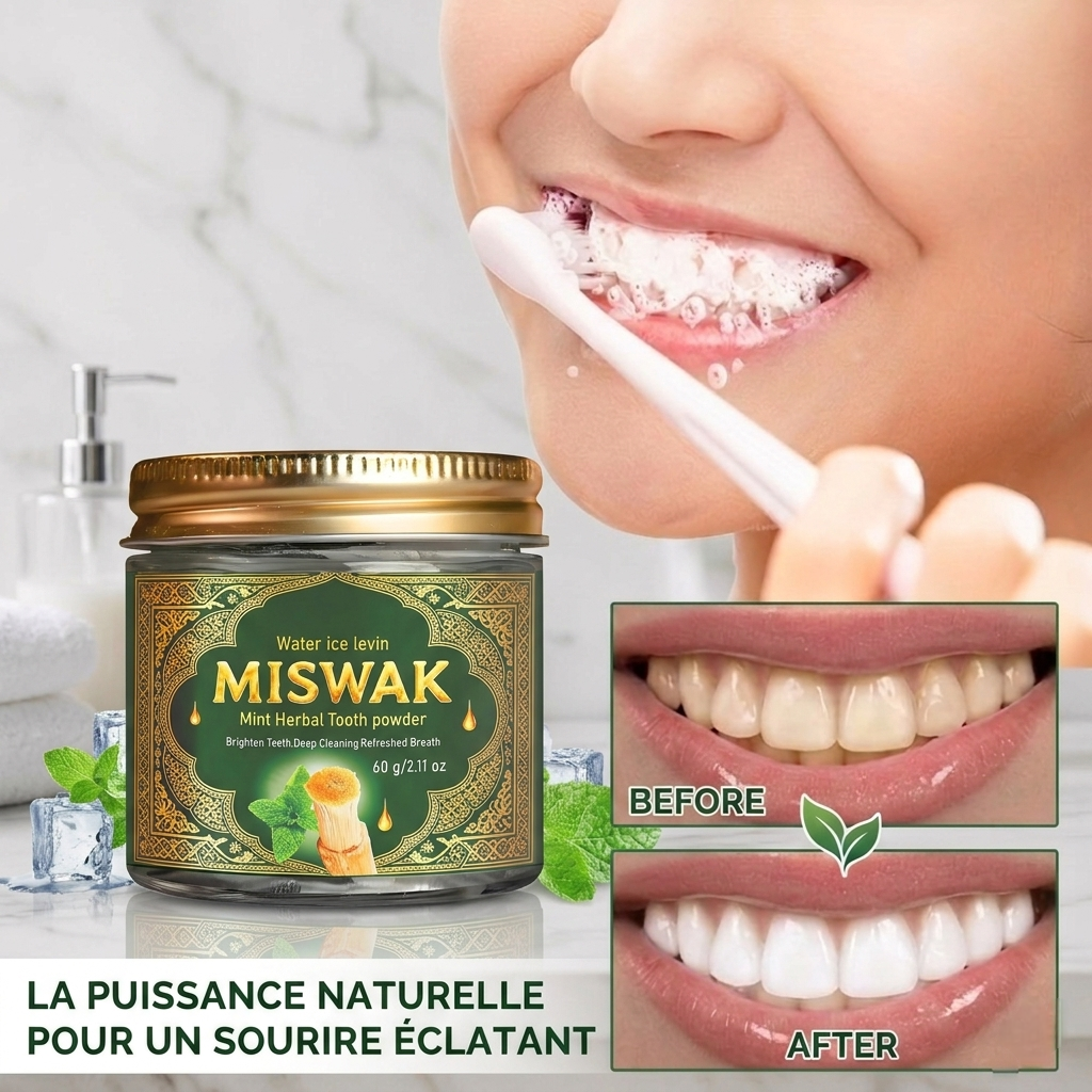 Miswak Powder Premium – Pureté Naturelle pour Vos Dents